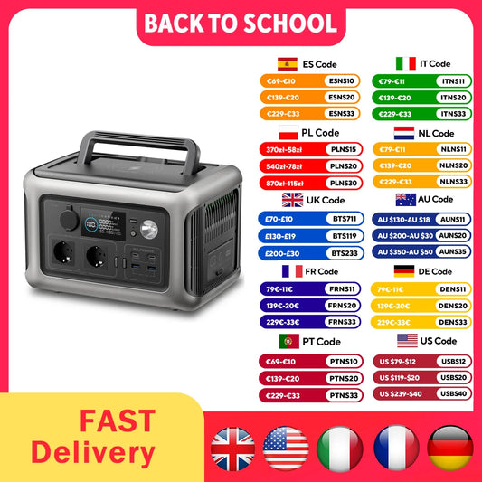 Allpowers R600 Portable Power Station 299Wh LiFePO4 Battery