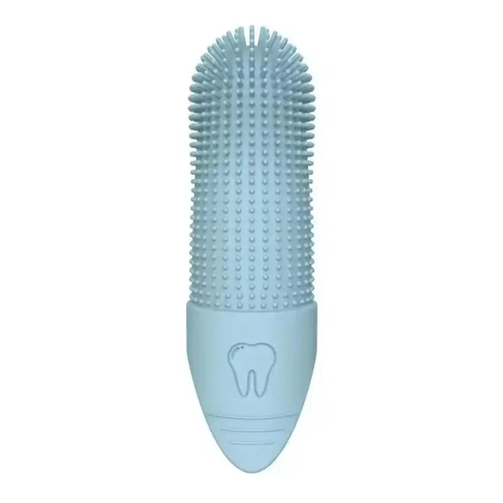 Dual Bristle Silicone Finger Toothbrush for Dog Dental Care