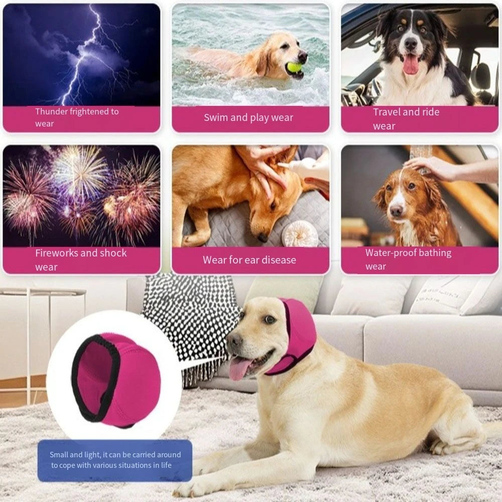 Waterproof Adjustable Dog Ear Muffs For Noise Reduction