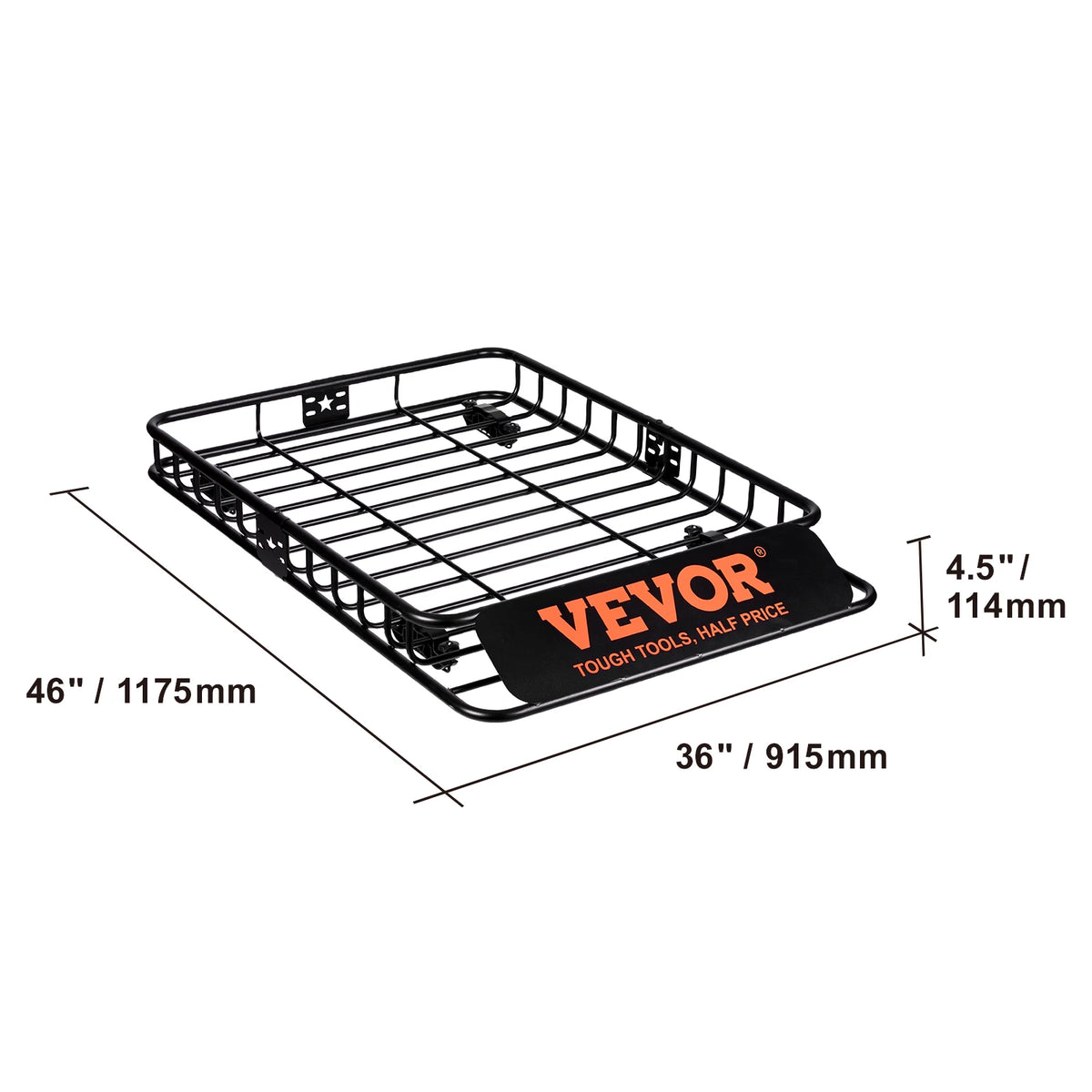 SucceBuy Heavy Duty Roof Rack Cargo Basket For Cars