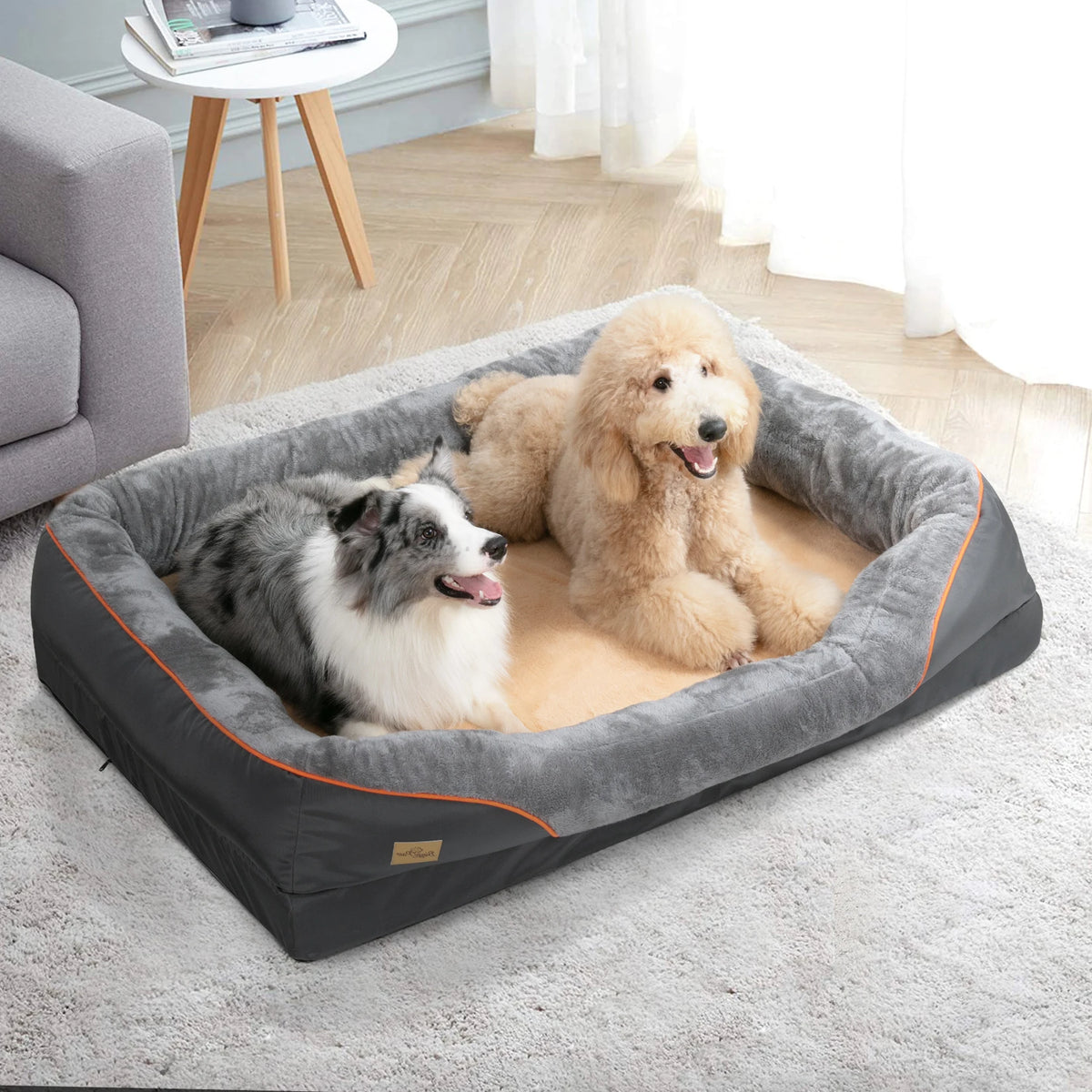 Bingopaw Anti Allergy Dog Bed Removable Washable Waterproof Fleece Cover