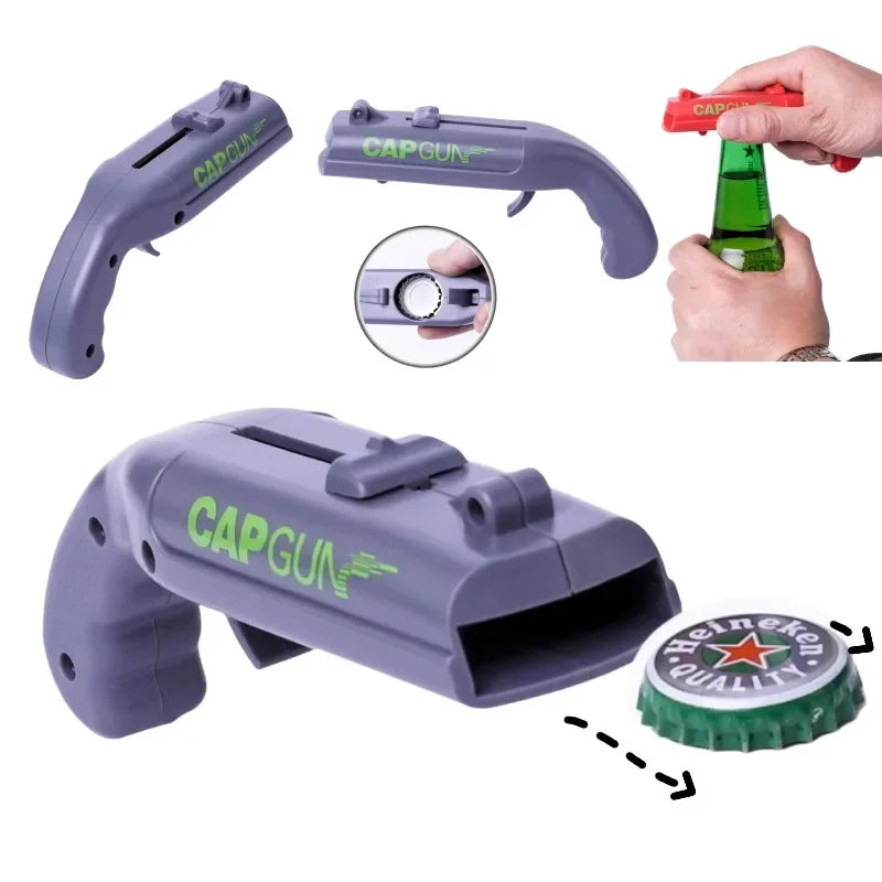 Portable Cap Gun Bottle Opener For Kitchen And Bar Tools