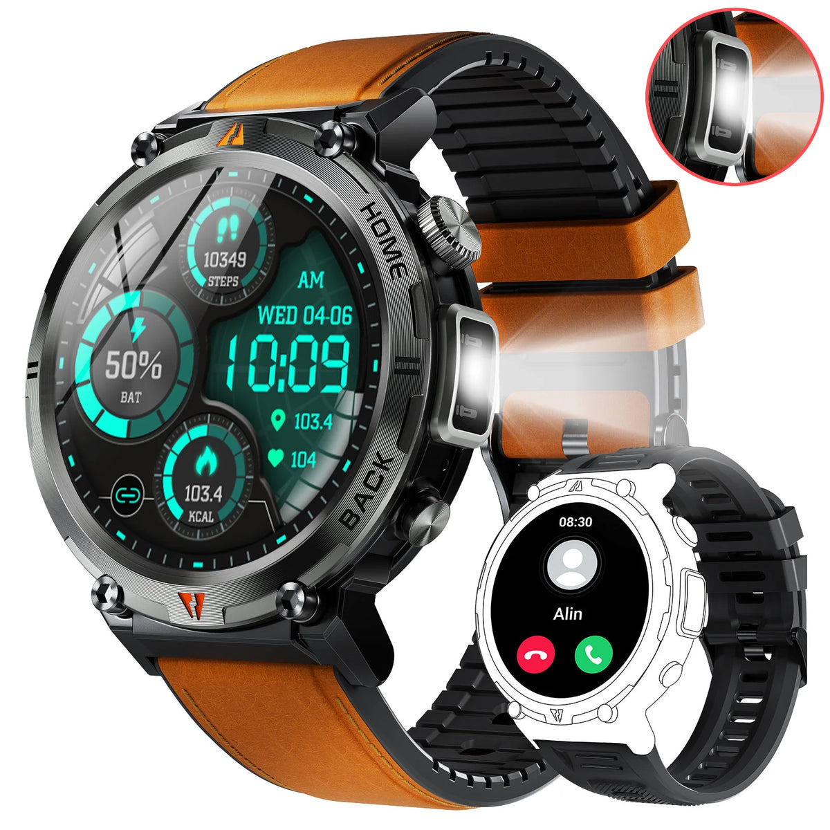 Eigiis 2025 Ke3 Bluetooth Calling Smartwatch Men