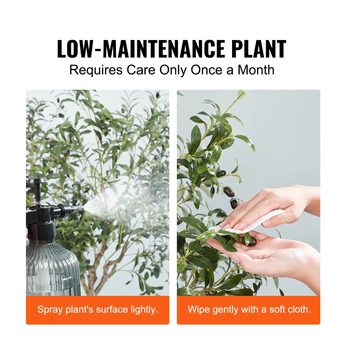SucceBuy Artificial Olive Tree Secure PE Material Low Maintenance