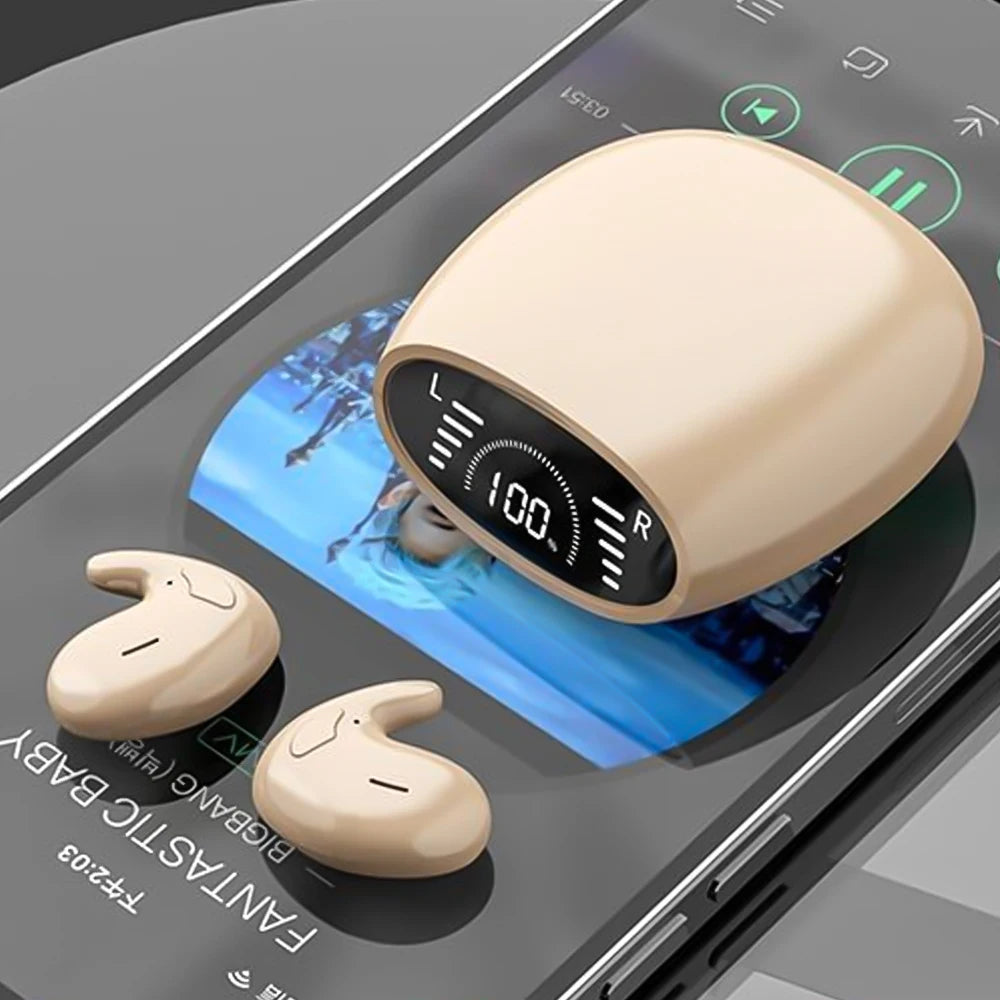Shuke Ultra Thin Wireless Sleep Earphones Featuring Active Noise Cancellation