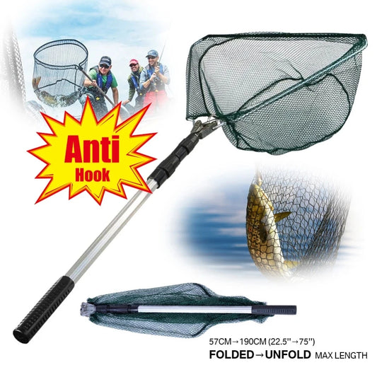 Folding Telescopic Landing Net For Fly Fishing