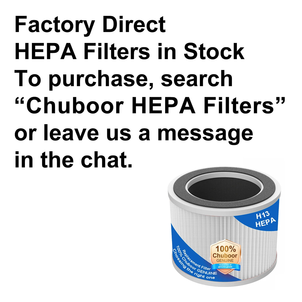 Chuboor True HEPA Air Purifier For Home Bedroom With H13 Filter
