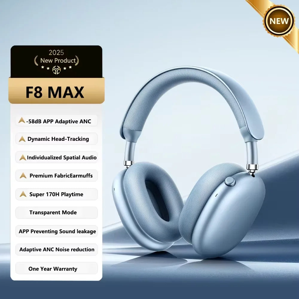 Picun F8 Pro Wireless ANC Headphones Featuring Immersive Spatial Audio