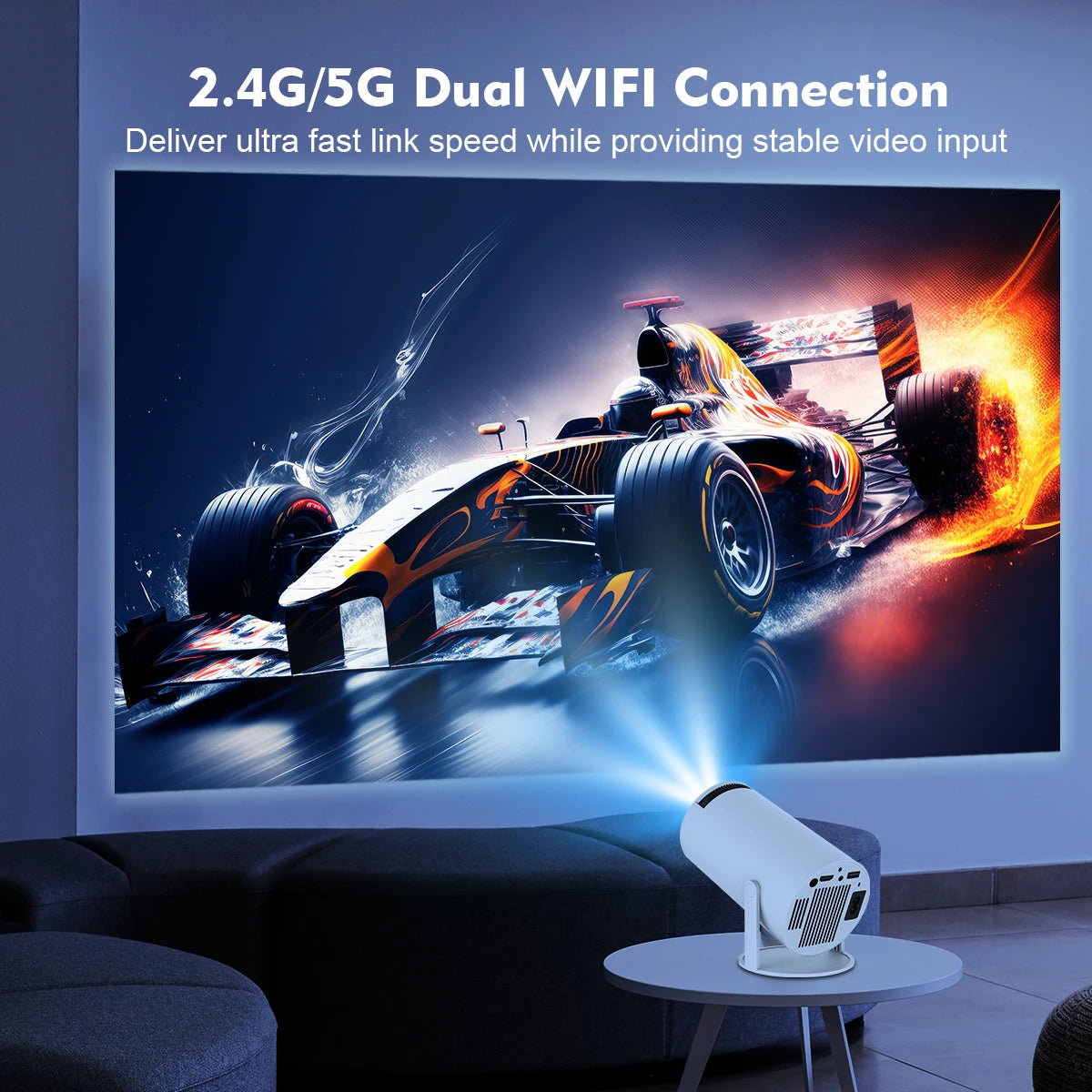 Magcubic Portable Projector With Native 720P Resolution
