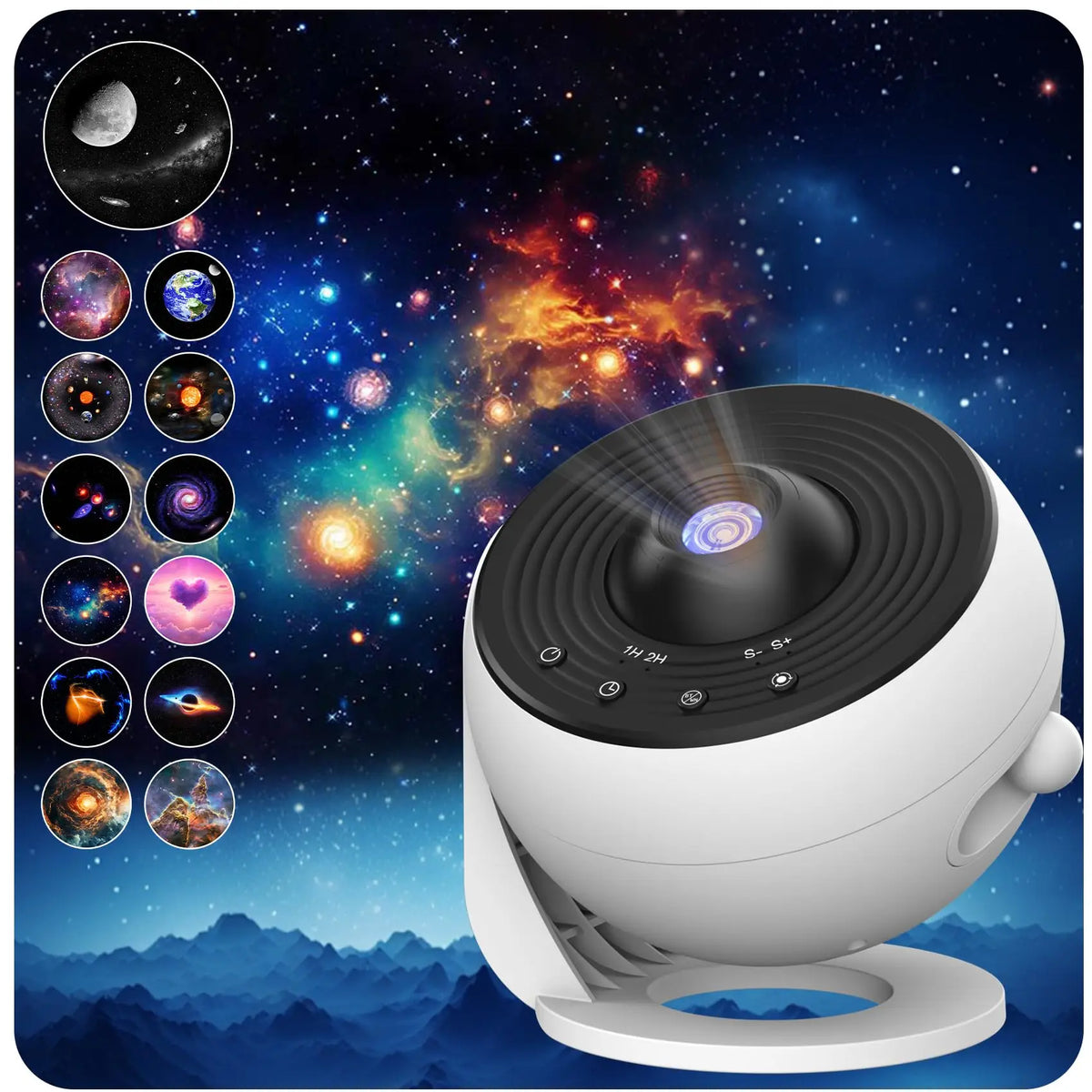 Ausyle Galaxy Star Projector Planetarium Night Light For Home Decor