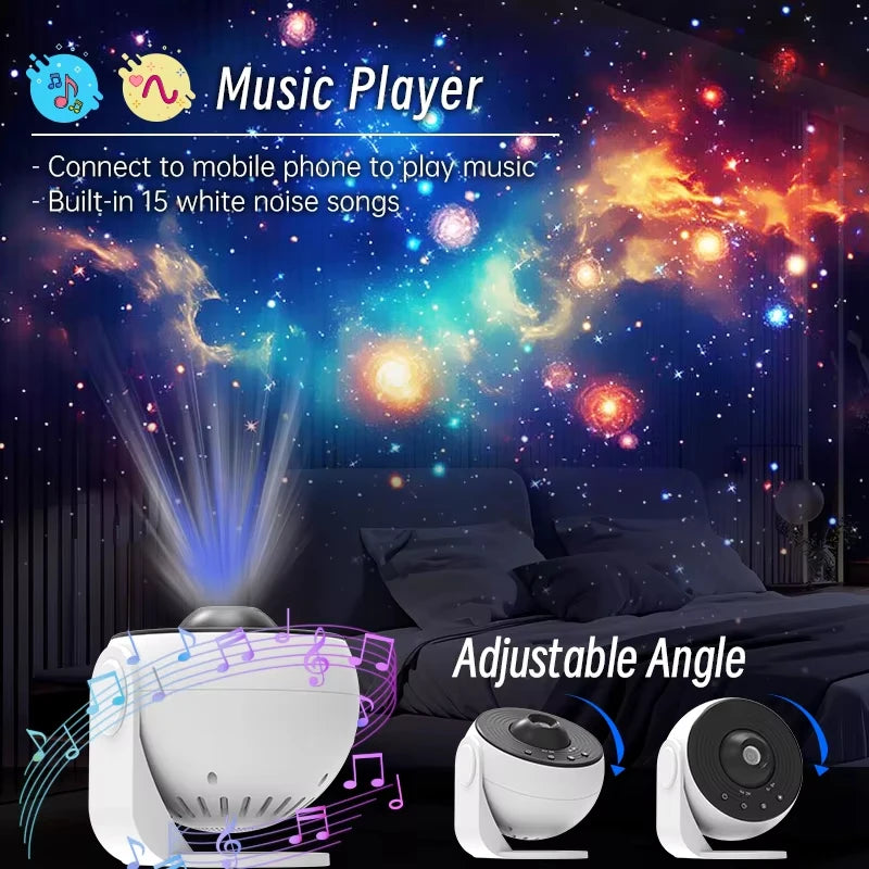 Ausyle Galaxy Star Projector Planetarium Night Light For Home Decor