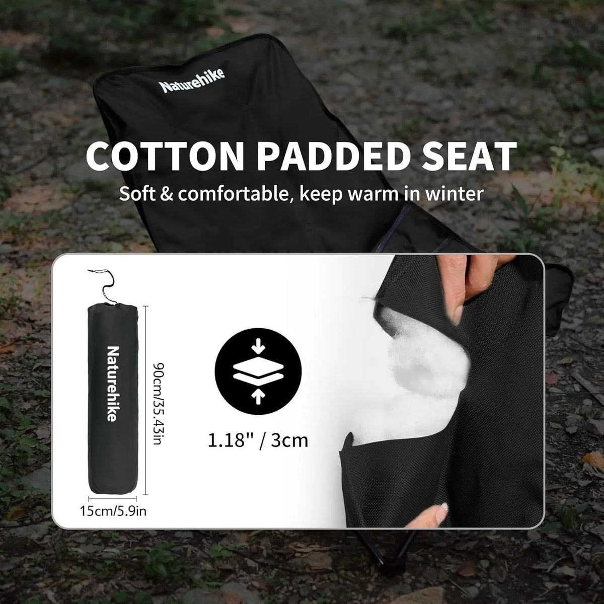Naturehike Sea Star High Back Reclining Folding Camping Chair