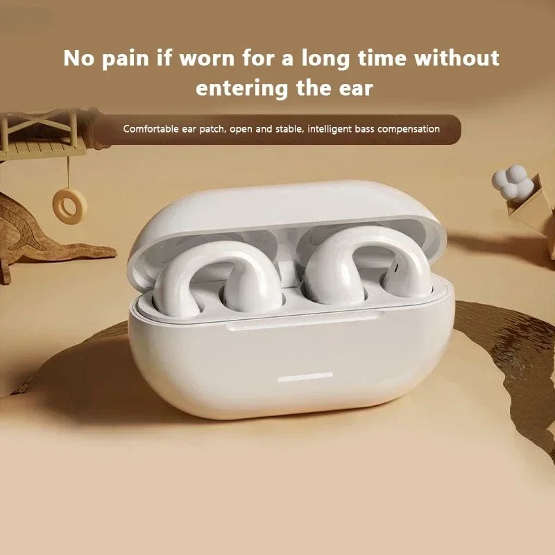 T75 Bone Conduction Wireless Bluetooth 5.3 Headphones Waterproof Sports Headset
