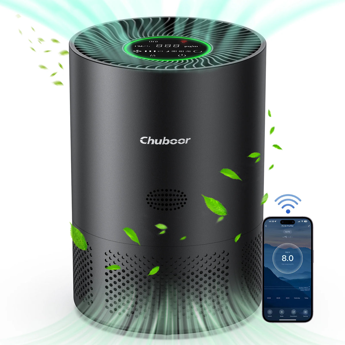 Chuboor True HEPA Air Purifier For Home Bedroom With H13 Filter