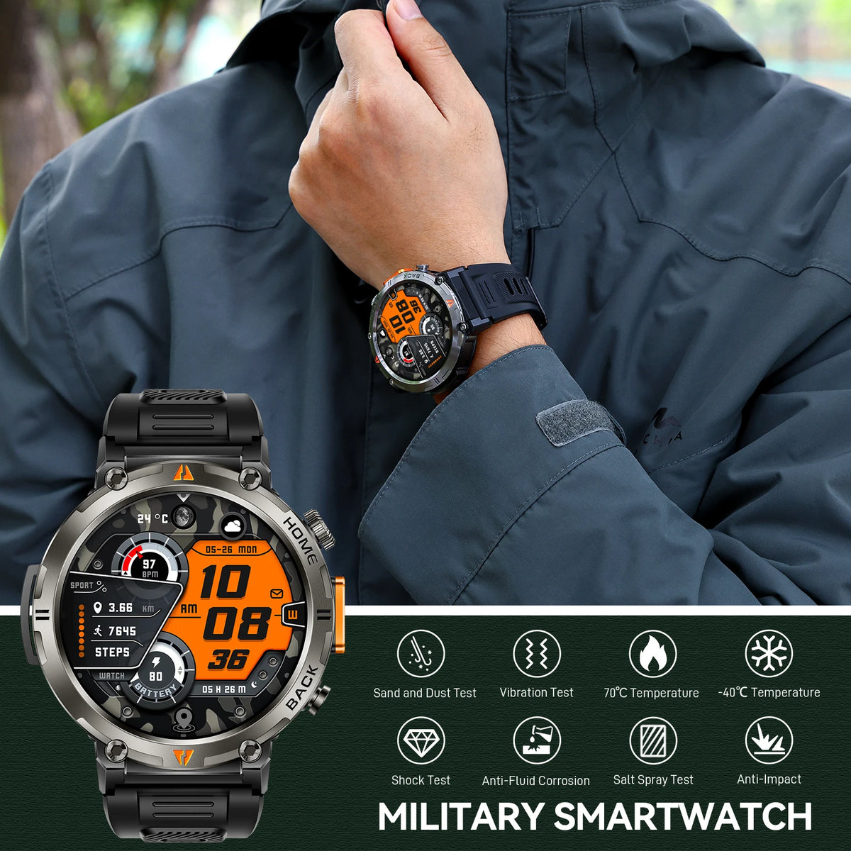 Eigiis 2025 Ke3 Bluetooth Calling Smartwatch Men