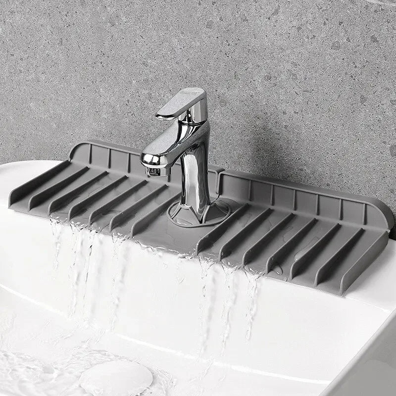 Silicone Faucet Mat Kitchen Sink Drying Sponge Holder