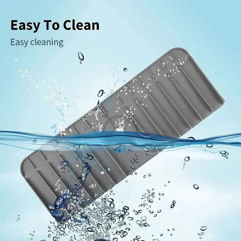 Silicone Faucet Mat Kitchen Sink Drying Sponge Holder