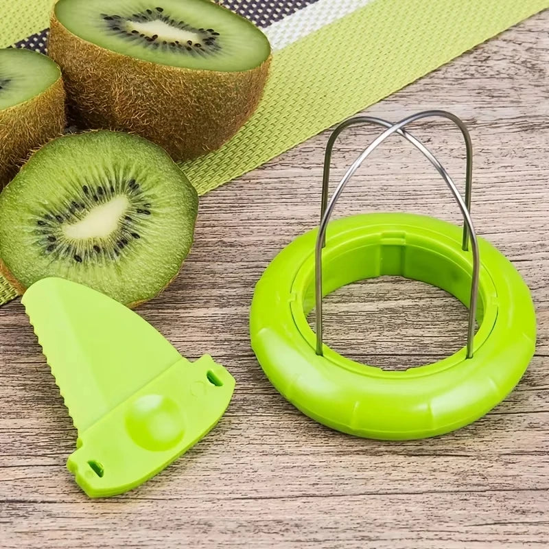 Stainless Steel Kiwi Cutter Peeler Slicer Kitchen Fruit Vegetable Tool