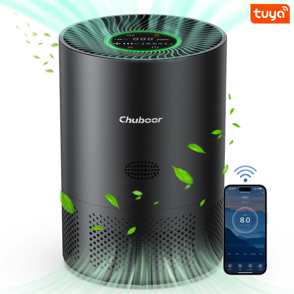 Chuboor True HEPA Air Purifier For Home Bedroom With H13 Filter