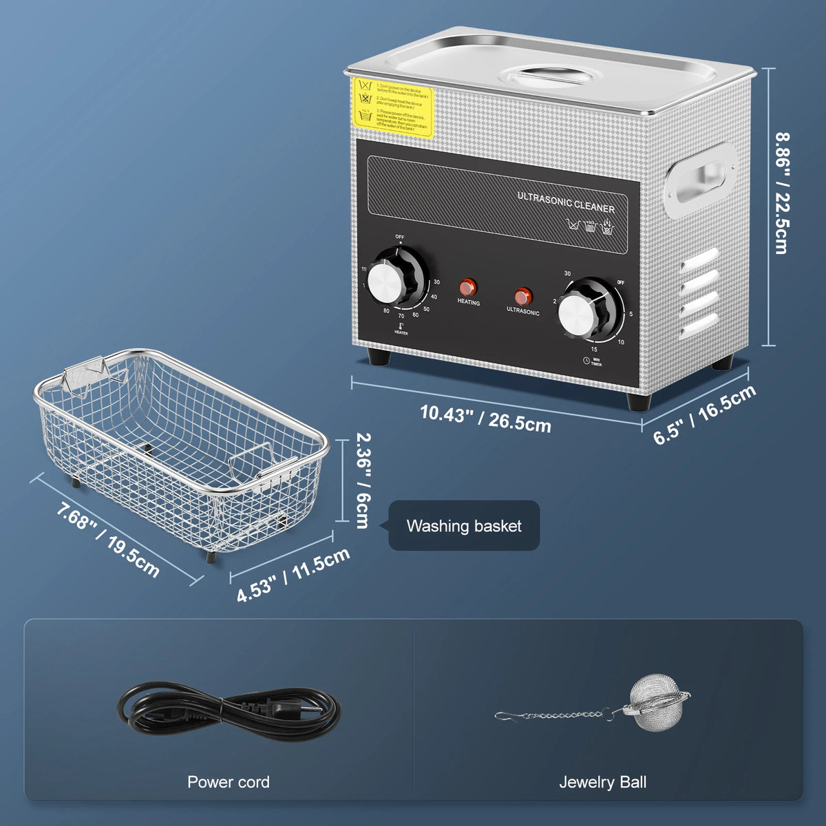 Succebuy Ultrasonic Cleaner With Timer And Heater