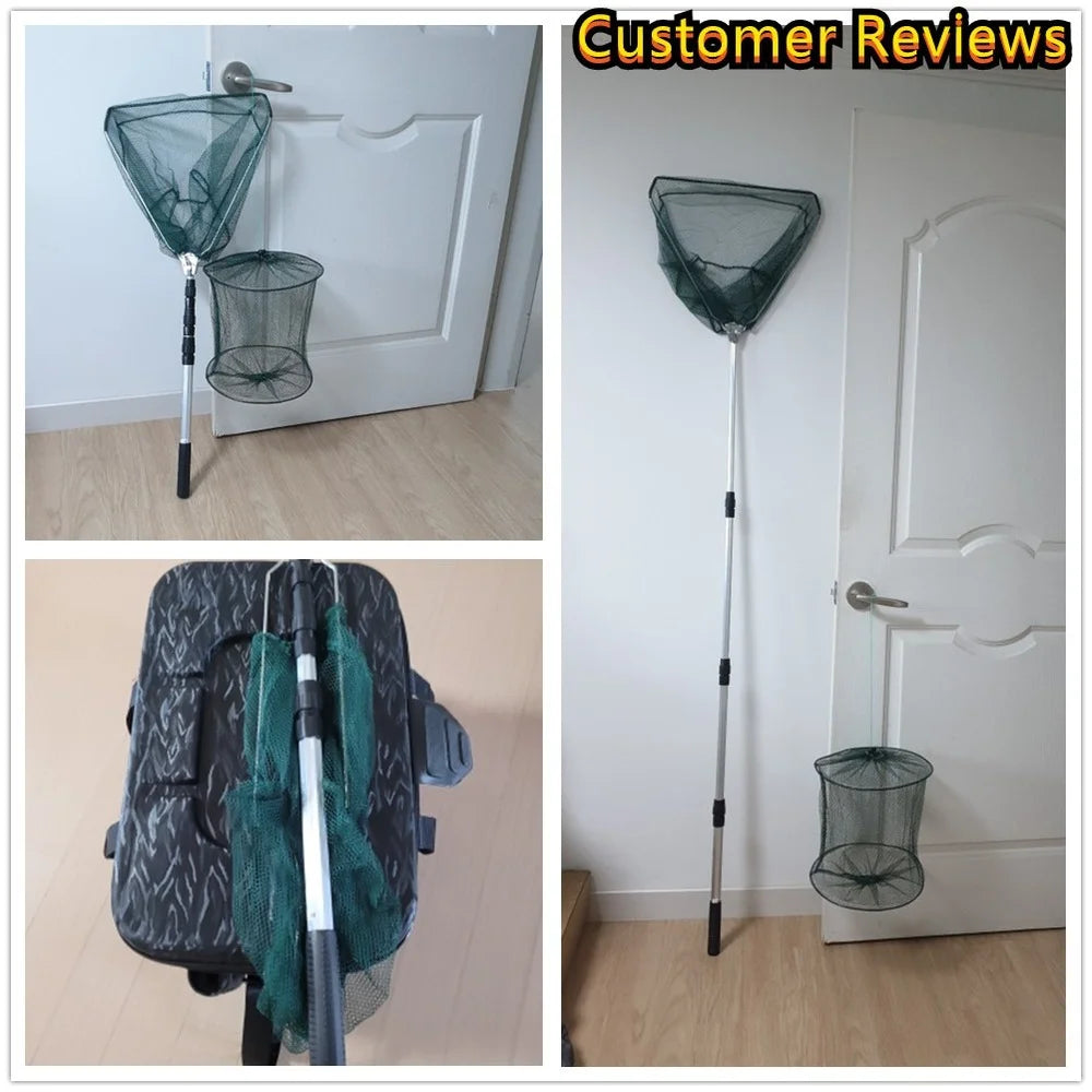 Folding Telescopic Landing Net For Fly Fishing