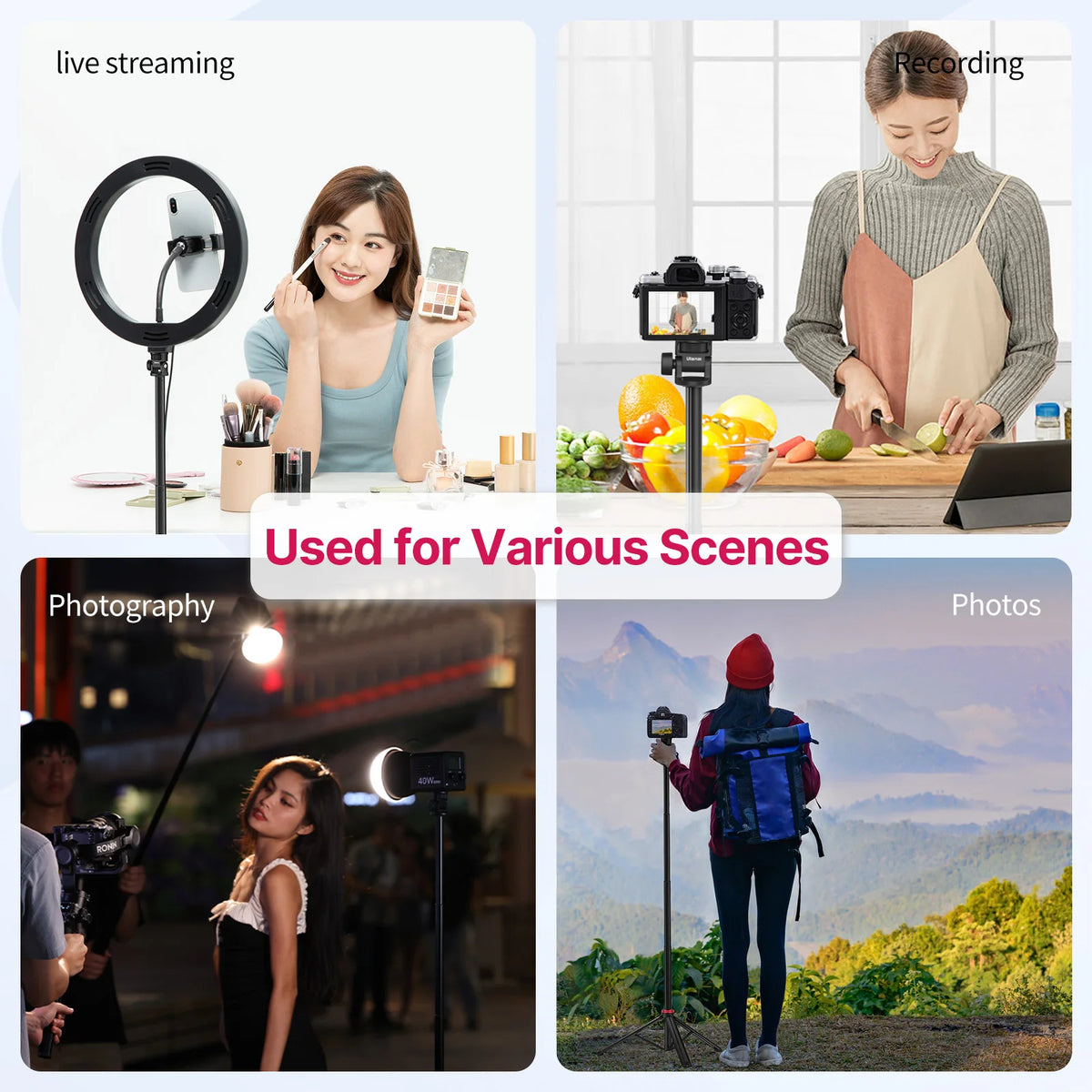 Ulanzi MT-79 Aluminum Alloy Universal Tripod For Camera And Light