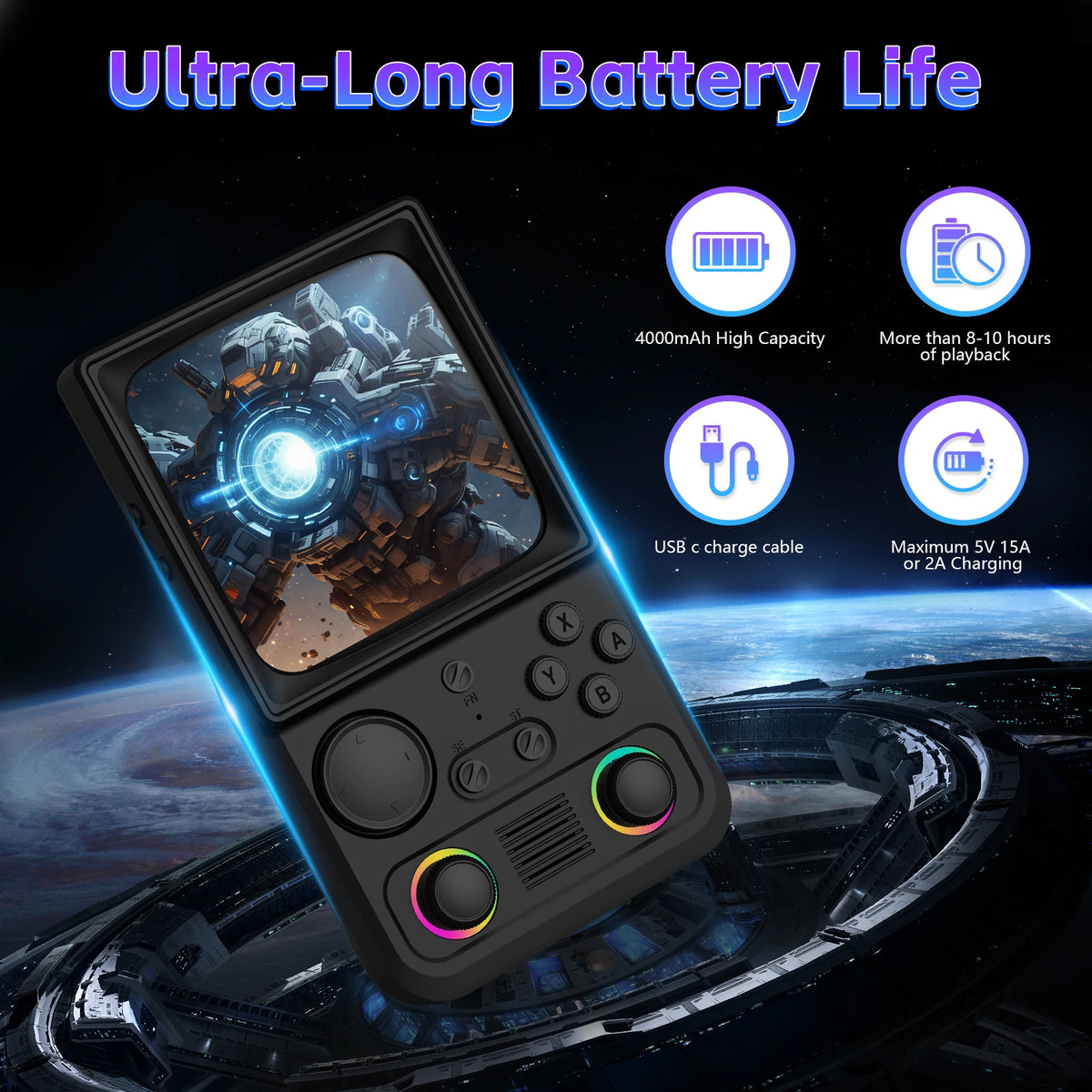 AISLPC RG40 Max Handheld Retro Game Console Portable Player