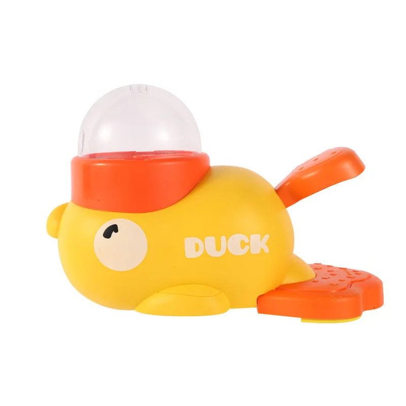 Yellow Duck Interactive Dog Feeder With Puzzle Toy Design And Anti Slip Base