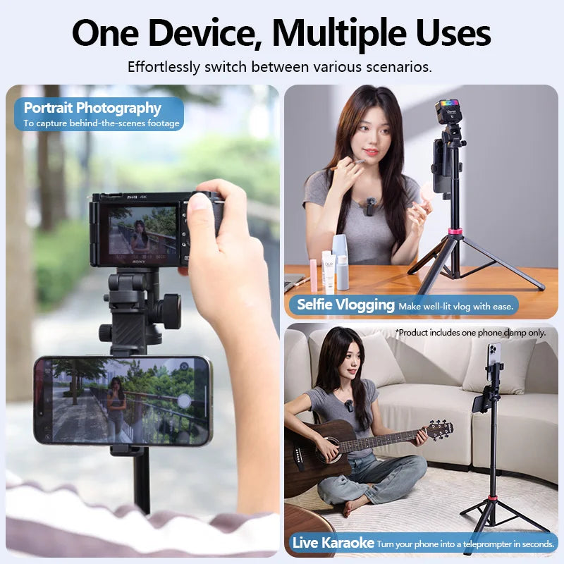 Ulanzi MT78 Tripod With Phone Holder And Cold Shoe Mount