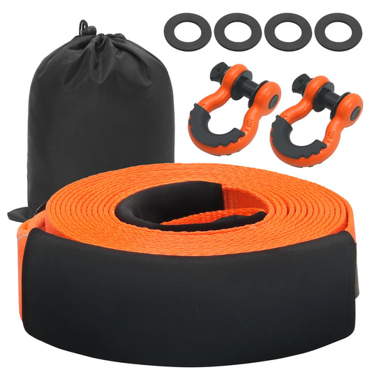 High Strength Polyester Tow Strap Recovery Kit For Trucks