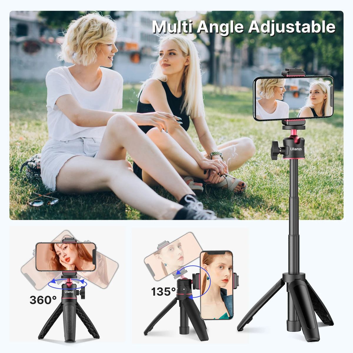 Ulanzi Foldable Mini Tripod Universal Camera And Phone Mount