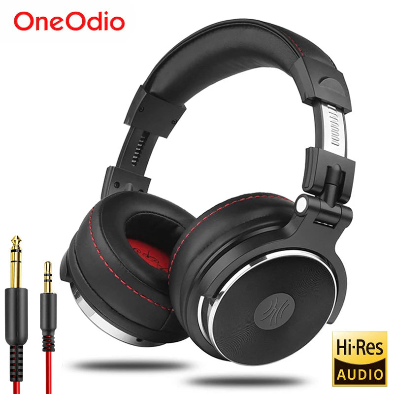 Oneodio Wired Over Ear Studio Monitor Headphones With Microphone