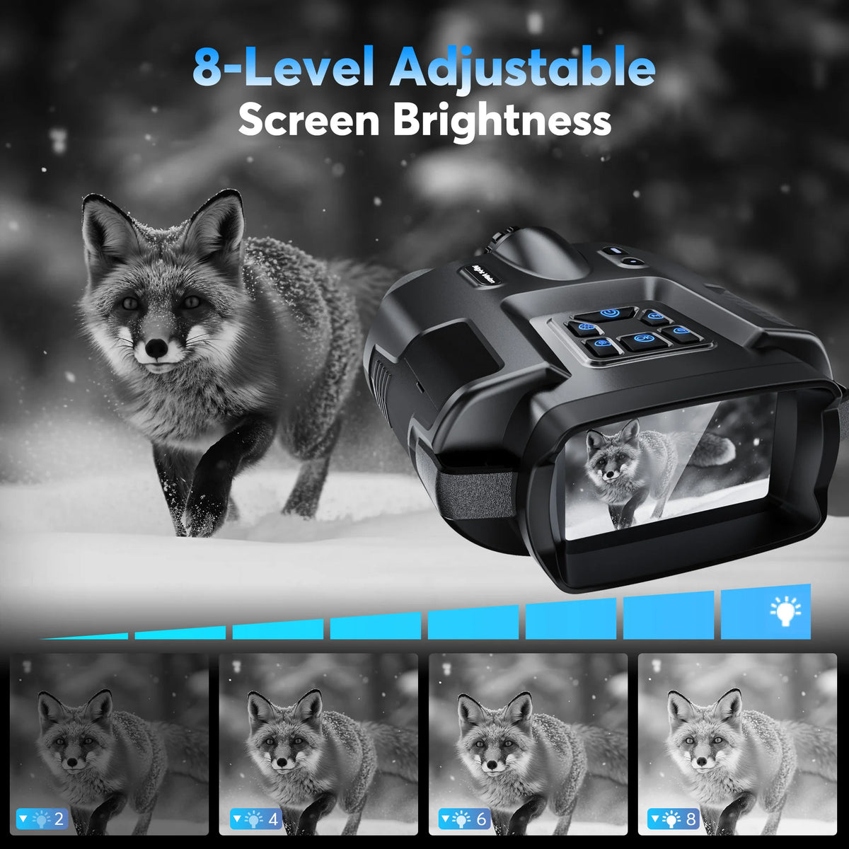 DIYIMIN Rechargeable Night Vision Binoculars With 8X Digital Zoom