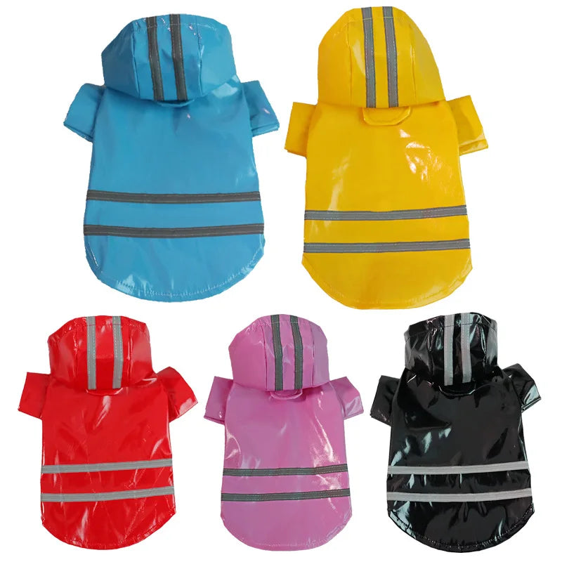 Waterproof PU Dog Raincoat Hoody Apparel Jacket