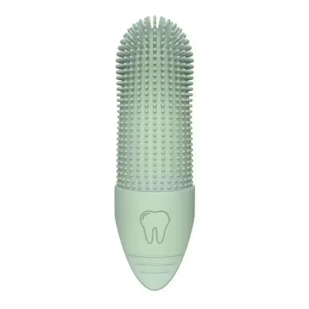 Dual Bristle Silicone Finger Toothbrush for Dog Dental Care
