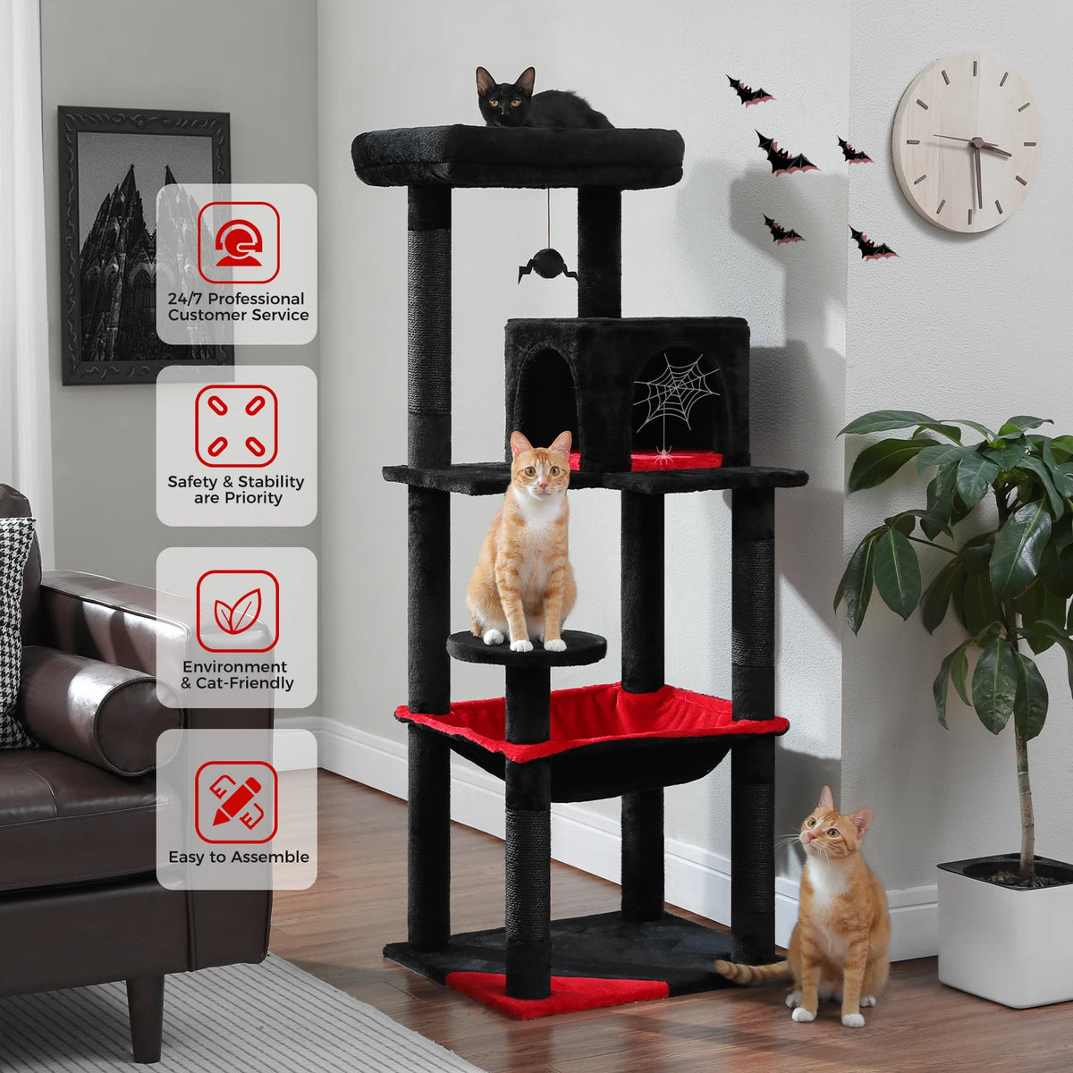 Pawz Road Gothic Cat Tree Tall Indoor Tower