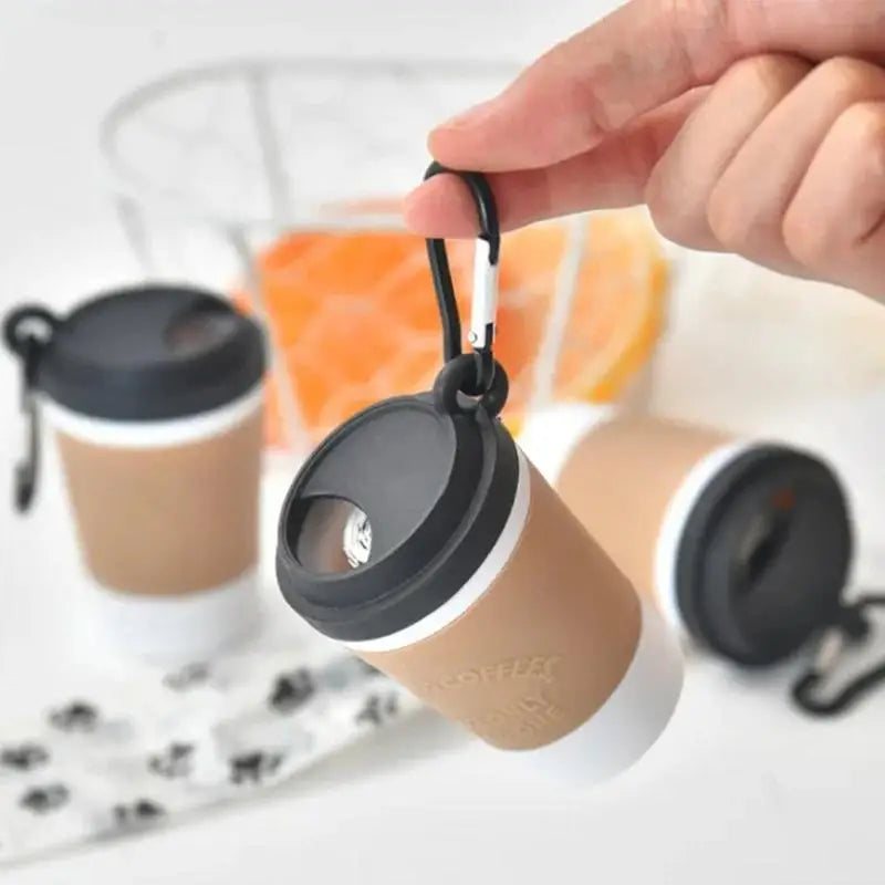 Portable Coffee Cup Style Dog Poop Trash Can Dispenser For Outdoor Walking