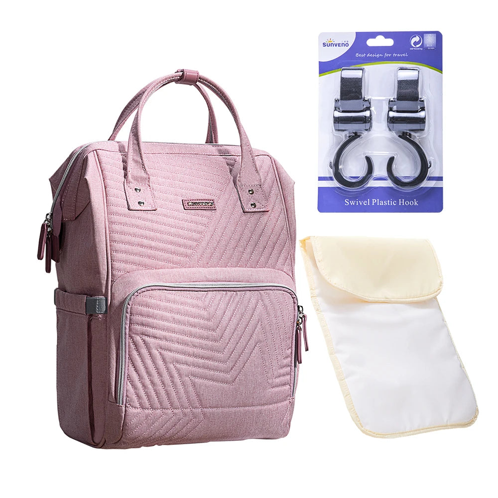 Sunveno Original Diaper Bag Backpack Travel Baby Mommy Organizer