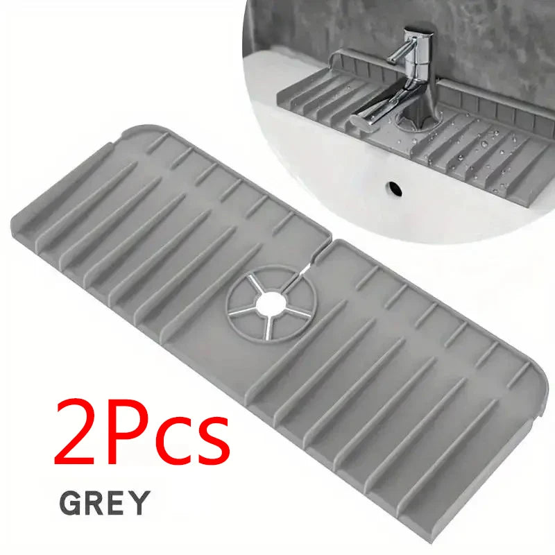 Silicone Faucet Mat Kitchen Sink Drying Sponge Holder