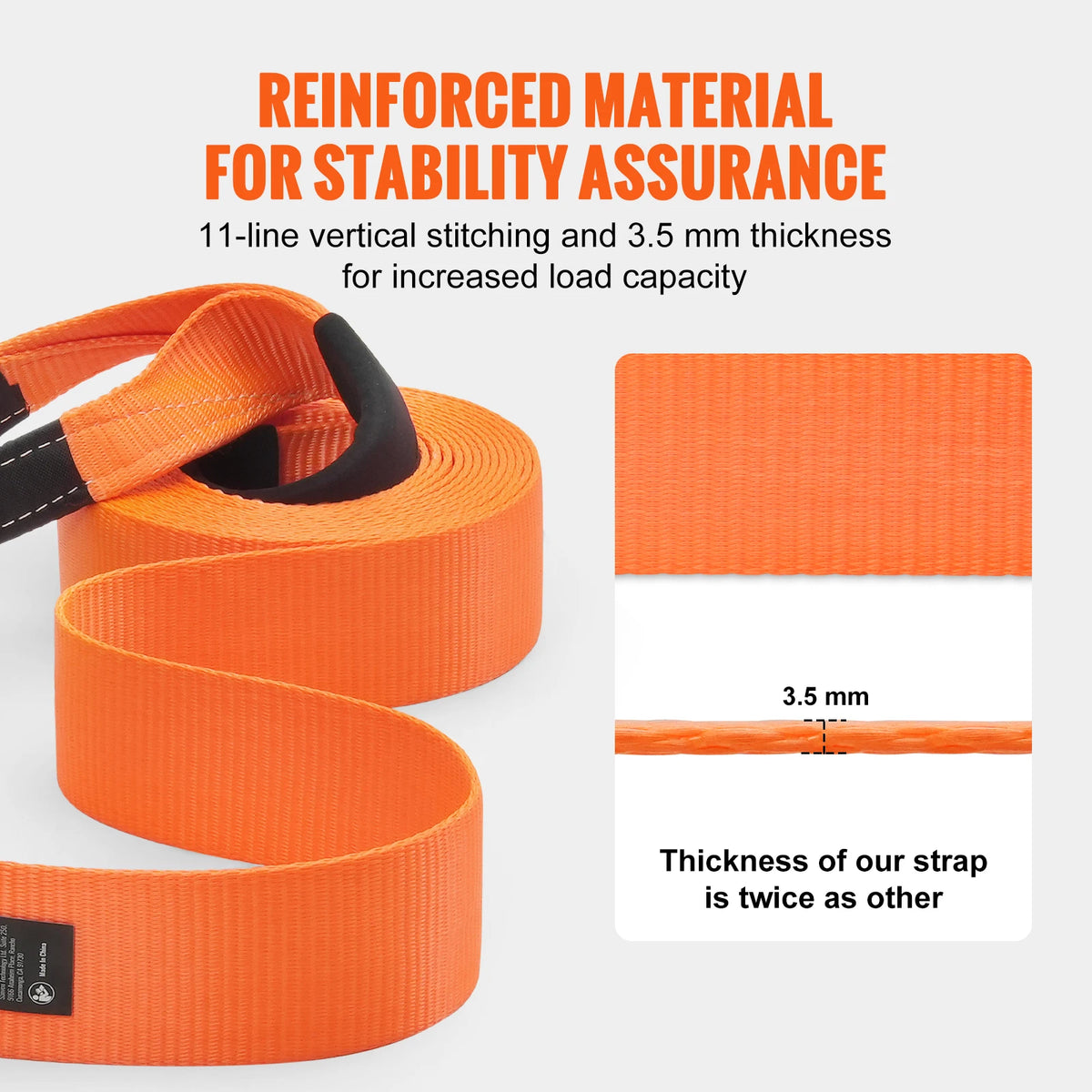 High Strength Polyester Tow Strap Recovery Kit For Trucks