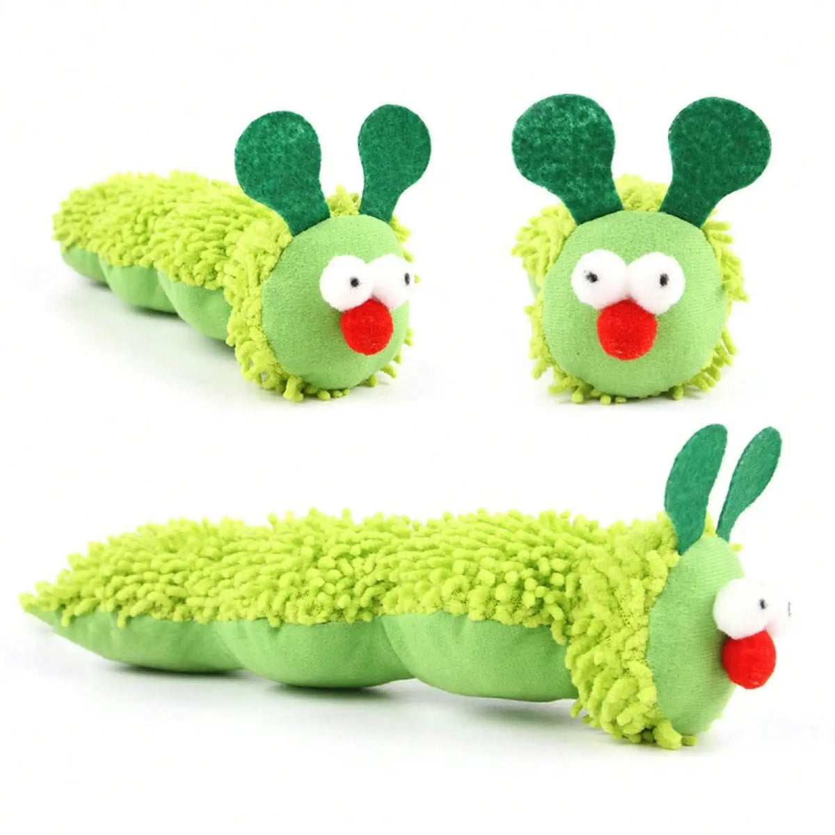 Cat Chew Toys Caterpillar Catnip Silvervine Molar Interactive Teeth Cleaning