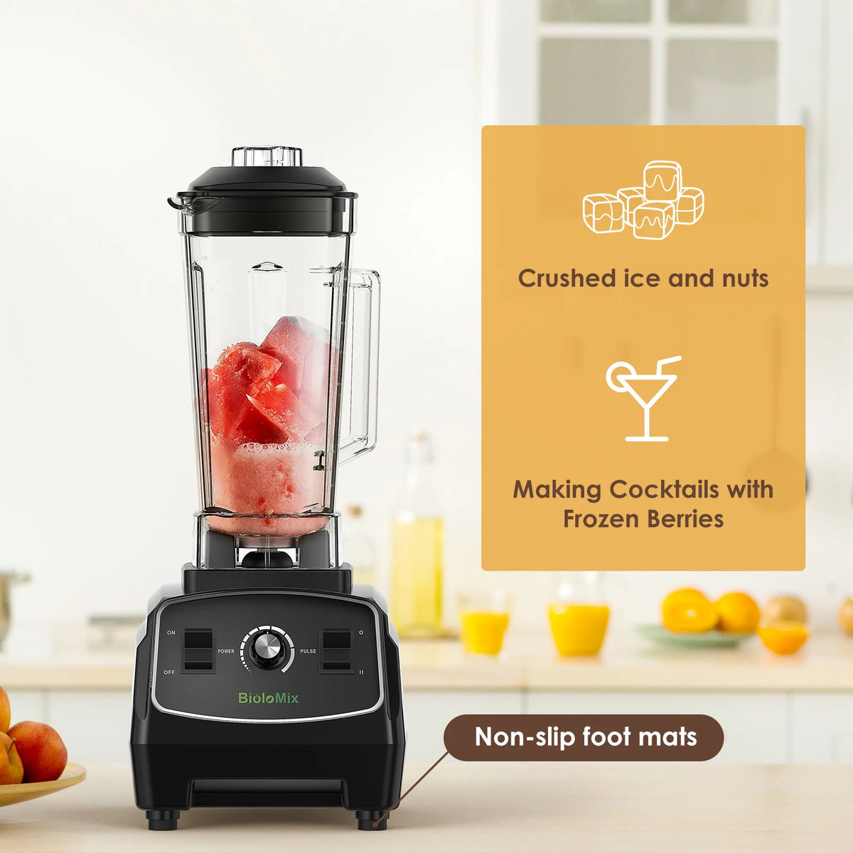 Biolomix 3HP 2200W Heavy Duty Commercial Grade Blender