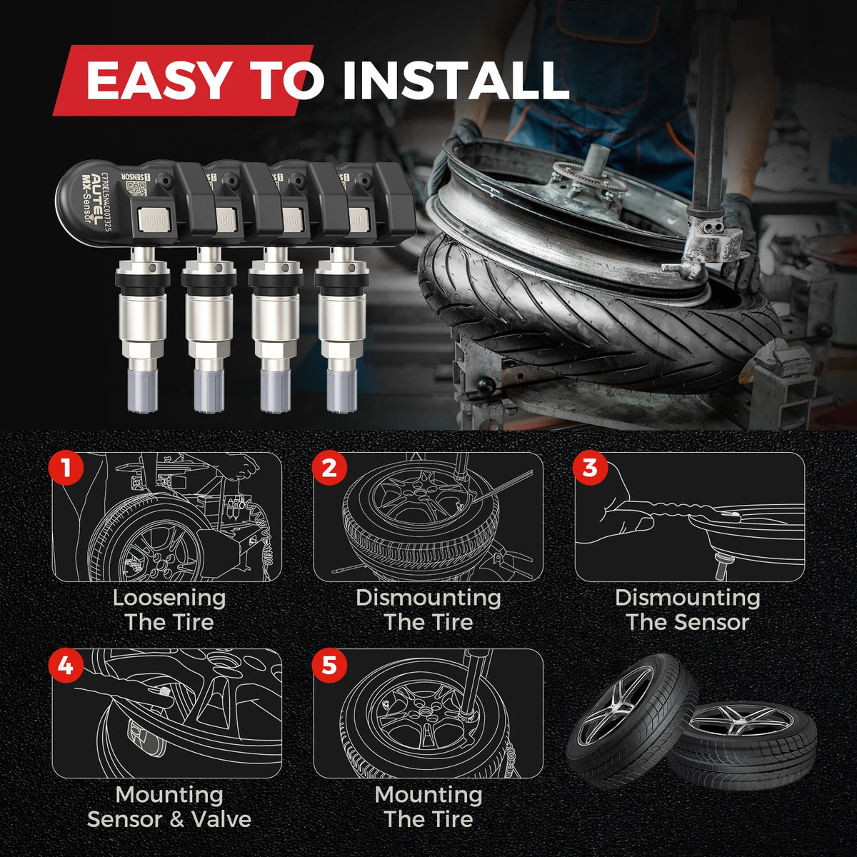 Autel Programmable TPMS Sensor For Tire Pressure Monitoring