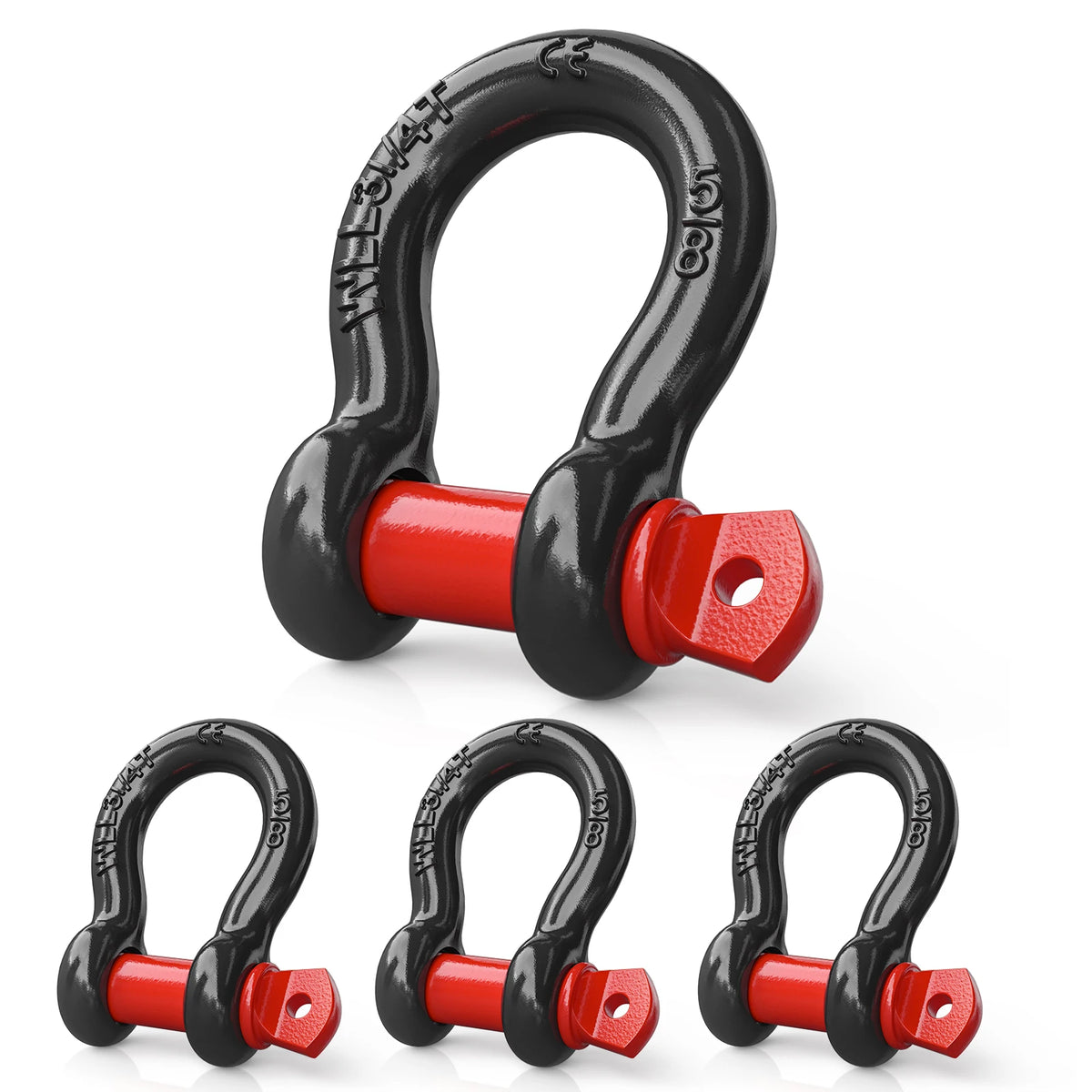 Nilight Heavy Duty Off Road Recovery D Ring Shackles