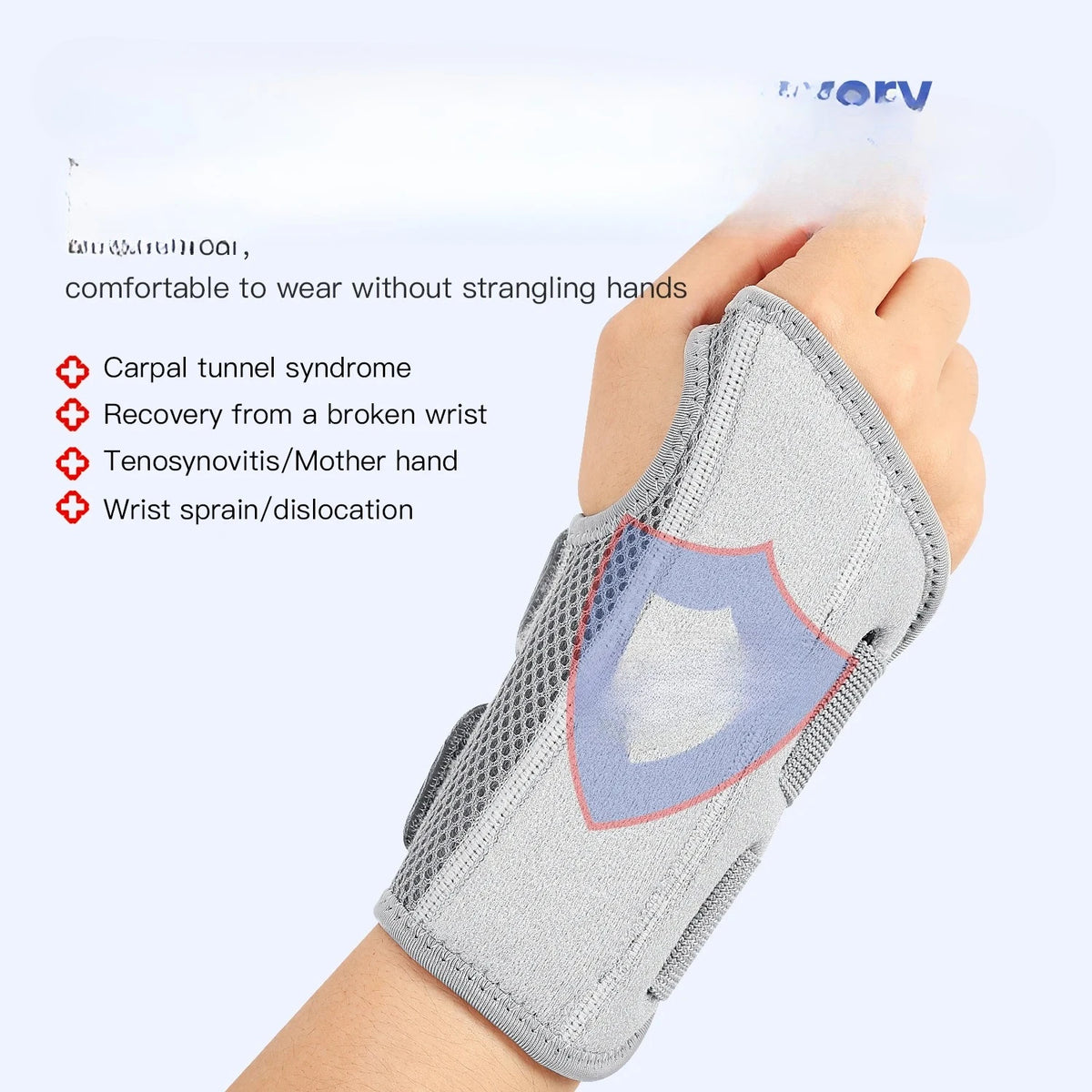 Ergonomic Cotton Wrist Brace For Carpal Tunnel Pain Support