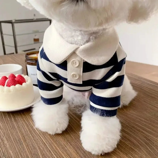 Stylish Summer Polo Shirt For Small Dogs