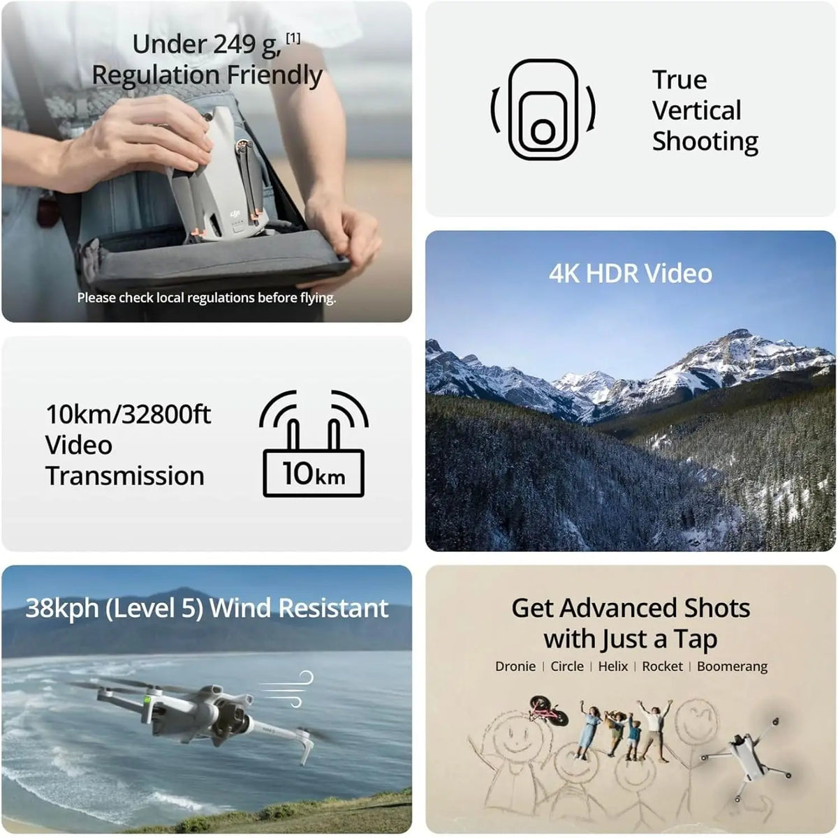 DJI Mini 3 Drone With 4K Camera For Aerial Photography