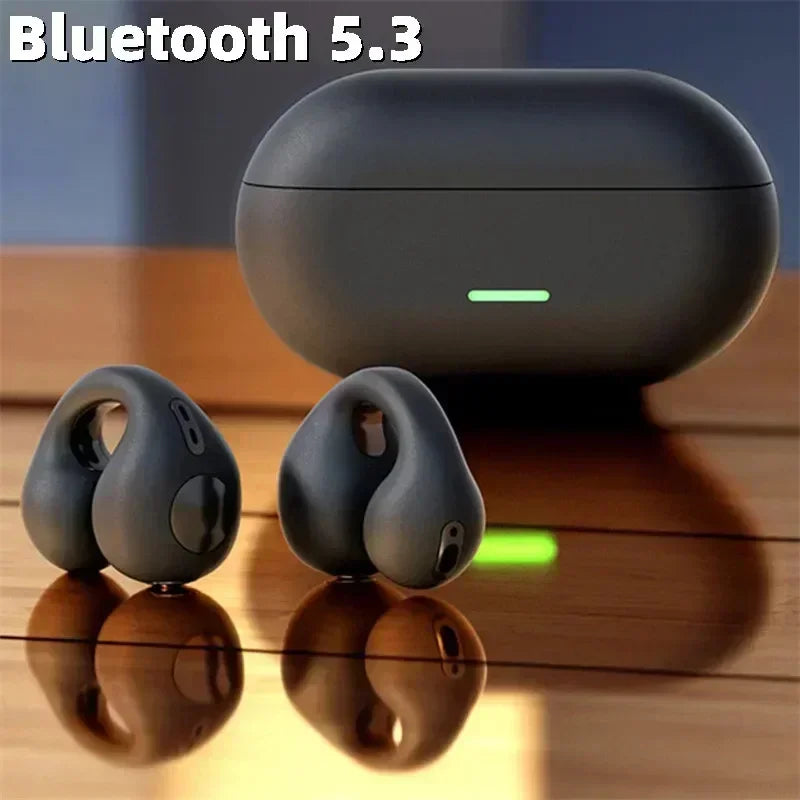 T75 Bone Conduction Wireless Bluetooth 5.3 Headphones Waterproof Sports Headset