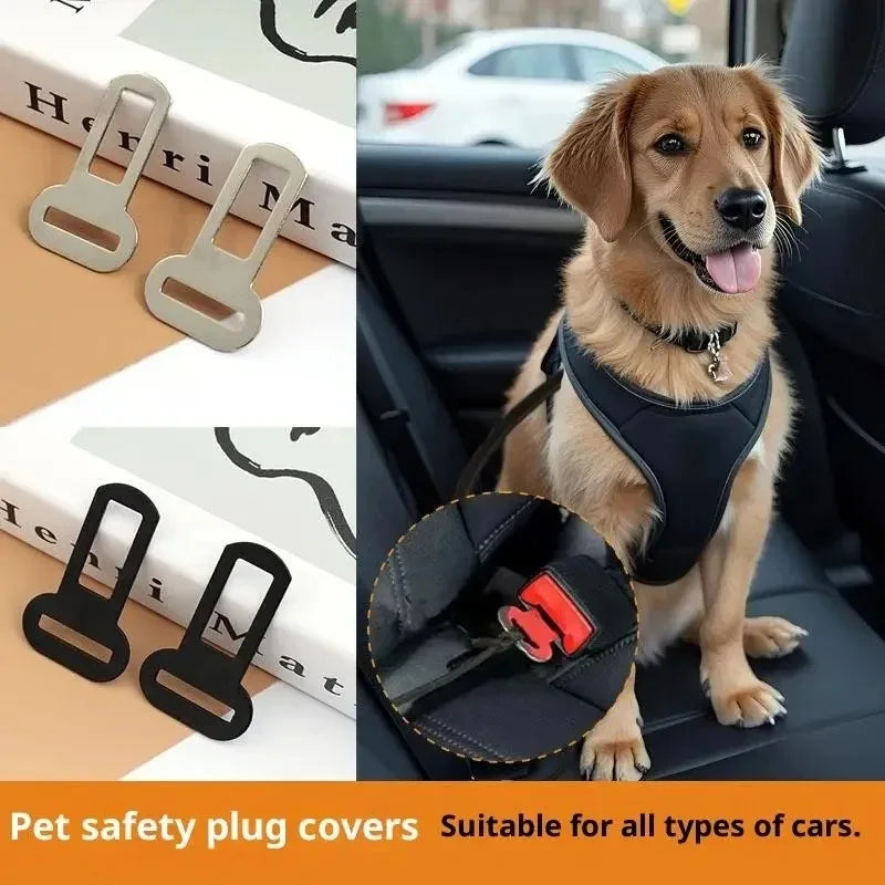 Universal Pet Seat Belt Adapters Car Leash Safety Restraint Clip