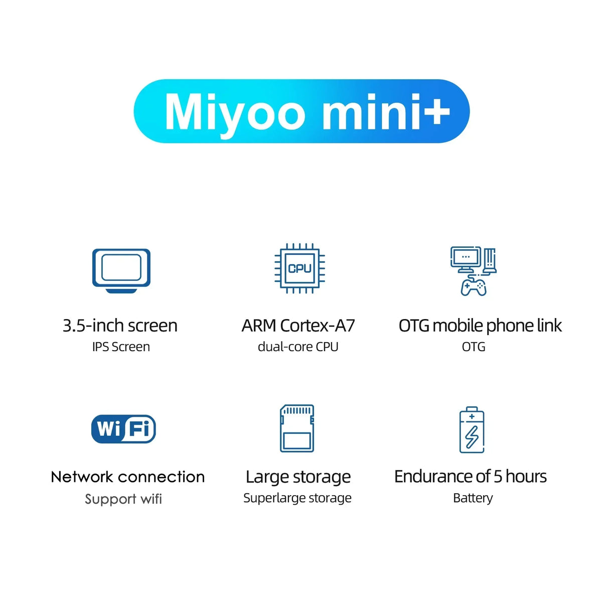 Miyoo Mini Plus Classic Retro Handheld Video Game Console